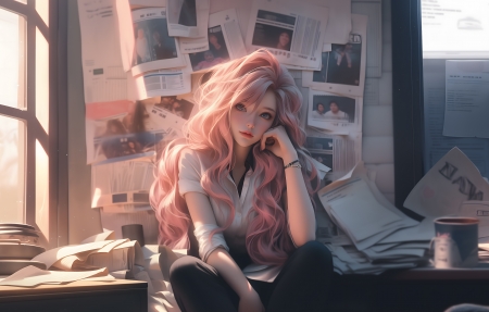 粉丝大波浪，4k美女动漫壁纸 